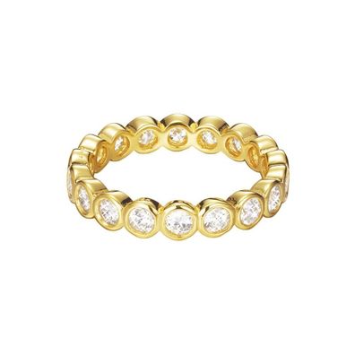 Esprit Damen Ring Silber Gold Zirkonia Embrace ESRG92348B1