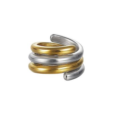 Esprit Damen Ring Silber Bicolor Swiveled ESSE90969A1