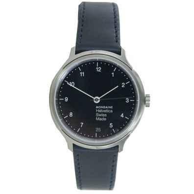 Mondaine Damen Uhr Helvetica No1 Armbanduhr MH1. R1240. LD Leder
