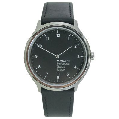 Mondaine Damen Uhr Helvetica No1 Regular Armbanduhr MH1. R2220. LB Leder