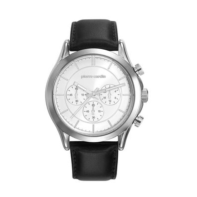 Pierre Cardin Herren Uhr Armbanduhr Chrono Botzaris HOMME Leder PC107201F01