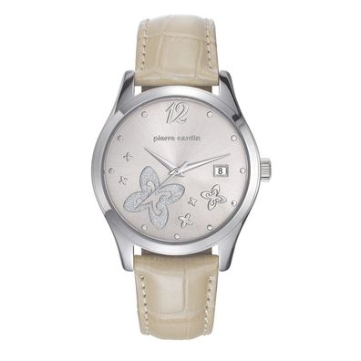 Pierre Cardin Damen Uhr Armbanduhr Leder PC107732F02