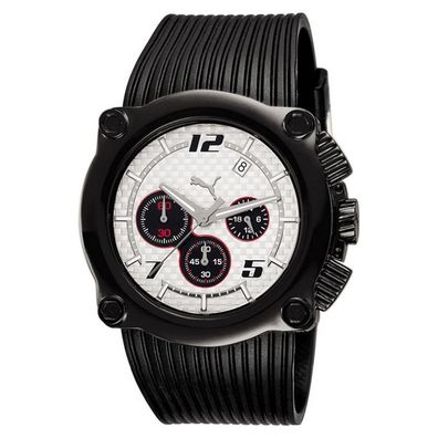 Puma Uhr Armbanduhr Unisex Chrono Silikon Rotor White PU101551001