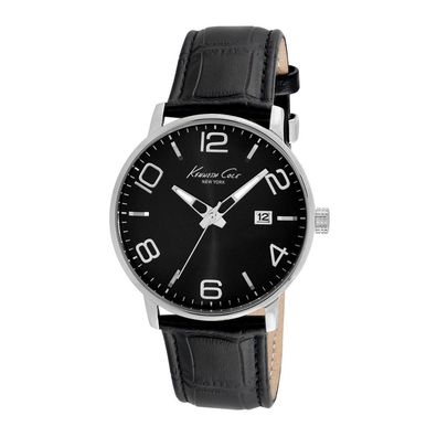 Kenneth Cole New York Herren-Armbanduhr Analog Quarz Leder KC8005