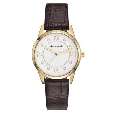 Pierre Cardin Damen Uhr Armbanduhr Troca Femme Leder PC107892F04