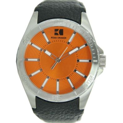 Hugo Boss Orange Herren Uhr Leder 1512870 NEU