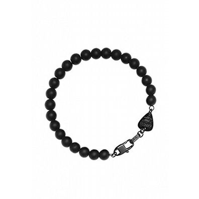 Guess Damen Armband Armkette Edelstahl schwarz Perlen UMB21508-S