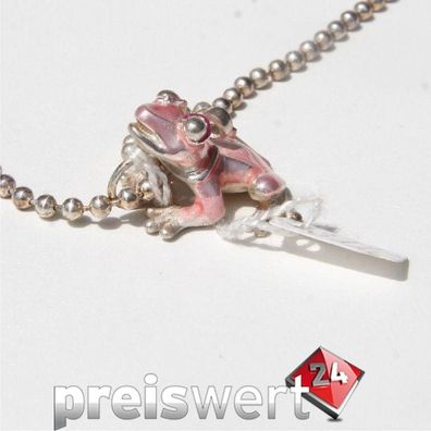 Drachenfels Kette Silber+ Anhänger 'Didi der Frog' NEU