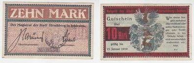 10 Mark Banknote Notgeld Hirschberg Schlesien 1919