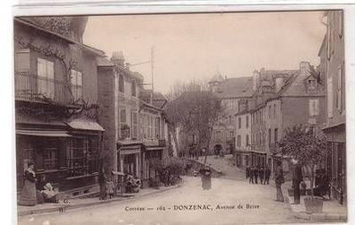 45660 Ak Donzenac (Corrèze) Avenue de Brive um 1915