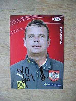 Nationalmannschaft Österreich Manfred Zsak Autogramm