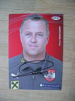 Nationalmannschaft Österreich Franz Wohlfahrt Autogramm
