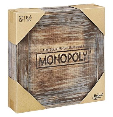 Hasbro Monopoly Holz Sonderedition Brettspiel Gesellschaftsspiel Sammleredition