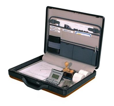 ABS Hartschalen Laptop Notebook Schutz Lehrer Attache Akten koffer tasche bag 61990