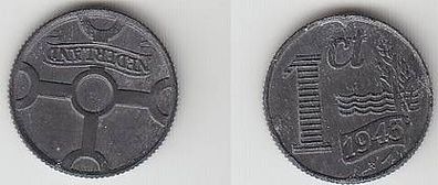 1 Cent Zink Münze Niederlande 1943
