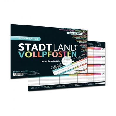 STADT LAND Vollpfosten - JUNIOR Edition - Jeder Punkt fehlt