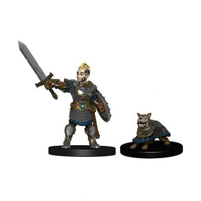 WizKids Wardlings Painted Miniatures - Boy Fighter & Battle Dog