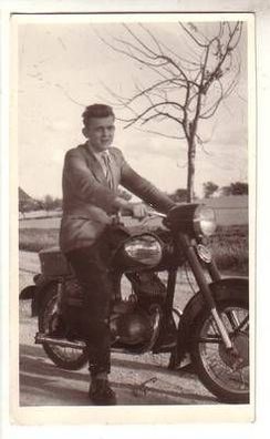 00596 Original Foto altes Motorrad um 1940