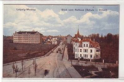 22038 Ak Leipzig Mockau Blick vom Rathaus um 1920