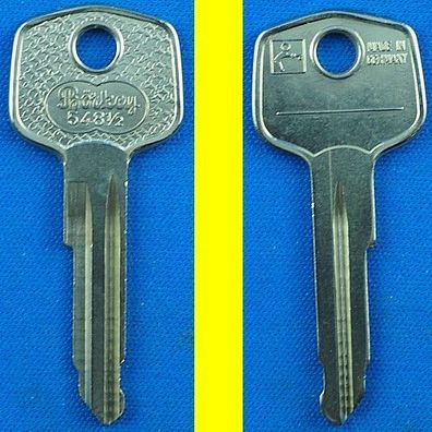 Schlüsselrohling Börkey 548 1/2 für verschiedene Ymos Profile KN, N, TN Serie 1-100