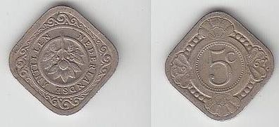 5 Cent Nickel Münze Niederlande 1967