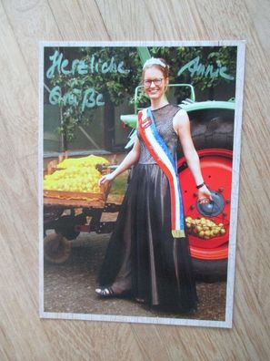 Pellkartoffelkönigin 2018/2019 Annie Wedekind - handsigniertes Autogramm!!!