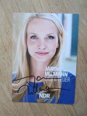 NDR Fernsehmoderatorin Janin Ullmann - handsigniertes Autogramm!!!