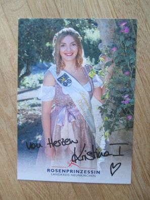 Neunkirchen Rosenprinzessin Kristina I. - handsigniertes Autogramm!!!