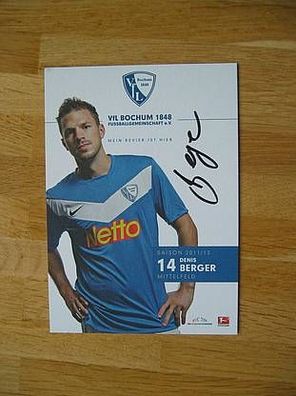 VfL Bochum Saison 11/12 Denis Berger Autogramm