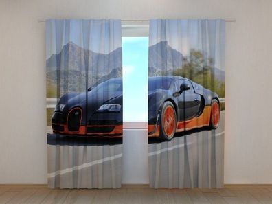 Fotogardine Bugatti, Vorhang bedruckt, Fotodruck, Fotovorhang mit Motiv, nach Maß