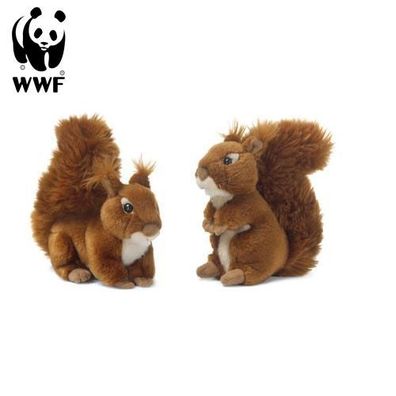 Plüschtier Eichhörnchen (15cm) lebensecht Kuscheltier Stofftier 2 Varianten