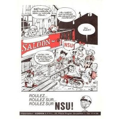 Farb-Poster NSU Quickly "Saloon NSU"