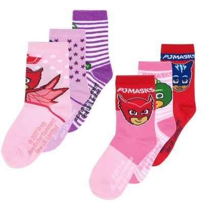 3-er Pack Socken | Pyjamahelden | PJ Masks | Strümpfe für Mädchen | 23 - 34