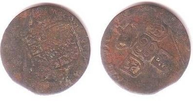 alte Kupfer Münze Frankreich ? um 1700