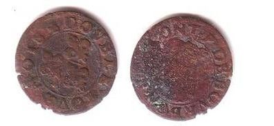 alte Kupfer Münze Frankreich ? um 1750