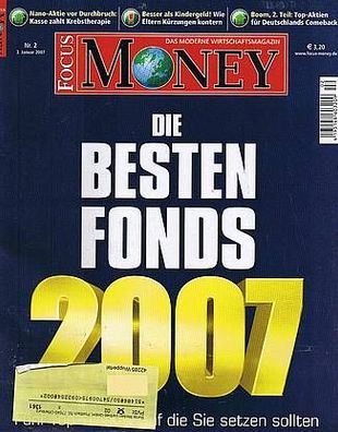 Focus Money 2/2007: Die besten Fonds