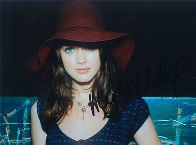 Original Autogramm ALEXIS BLEDEL auf Großfoto (COA)