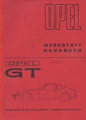 Reparaturanleitung Opel GT, Auto, PKW, Oldtimer, Klassiker