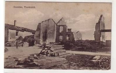 44992 Feldpost Ak Dontrien Frankreich Zerstörungen 1916