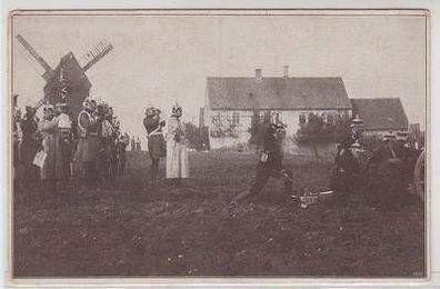 45924 Ak Der Kaiser und sein Stab, Windmühle um 1910