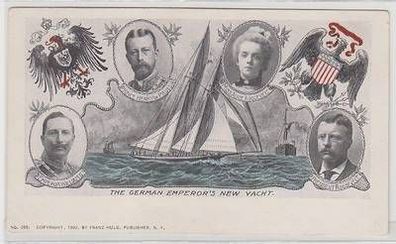 45932 Ak Kaiser Wilhelm II & Präsident Roosevelt 1902