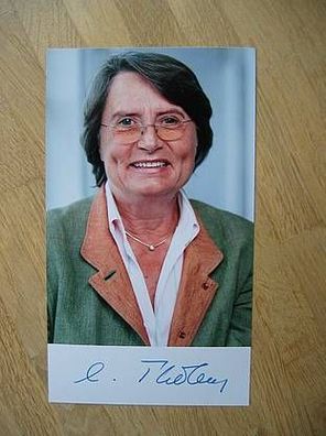 Nordrhein-Westfalen Ministerin Christa Thoben Autogramm