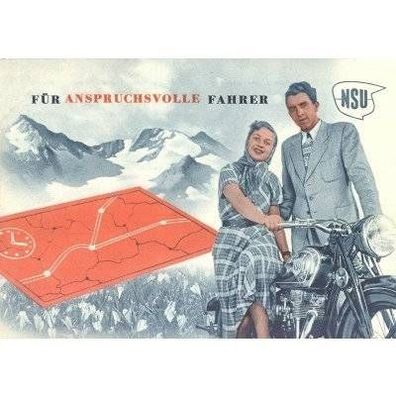 Farb-Poster NSU 251 OSL 1951