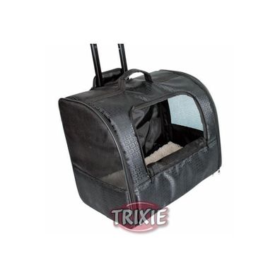 Trixie Elegance Hundetrolley Transporttasche Nachziehtrolley Reise schwarz