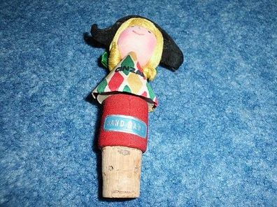 Zierkorken-Puppe-Handmade-Aufschrift Cinzano