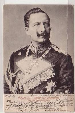 45951 Ak Kaiser Wilhelm II in Marineuniform 1903