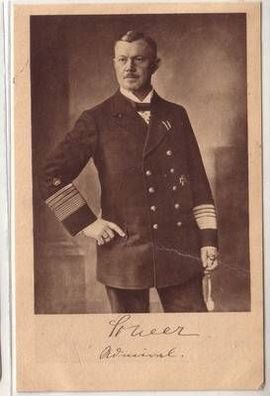 41663 Ak Admiral Reinhard Scheer 1. Weltkrieg 1917