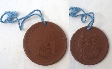 DDR Porzellan Medaille 1000 Jahre Stadt Altenburg 976-1976