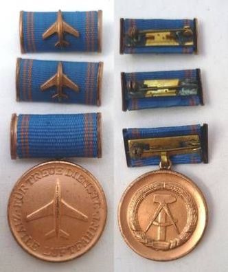 DDR Medaille Zivile Luftfahrt in Bronze für treue Dienste