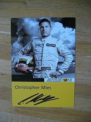 Rennfahrer Christopher Mies handsigniertes Autogramm!!!